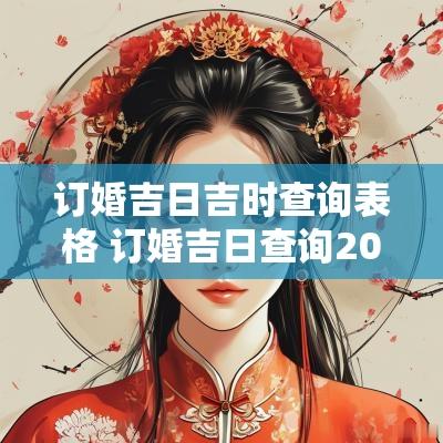 订婚吉日吉时查询表格 订婚吉日查询2025年