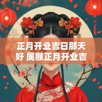 正月开业吉日那天好 属猴正月开业吉日