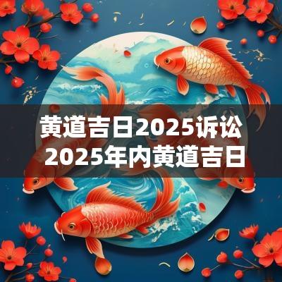 黄道吉日2025诉讼 2025年内黄道吉日