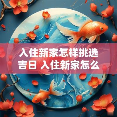入住新家怎样挑选吉日 入住新家怎么选日子