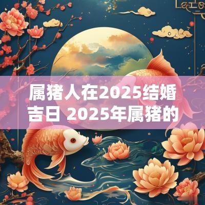 属猪人在2025结婚吉日 2025年属猪的能结婚吗