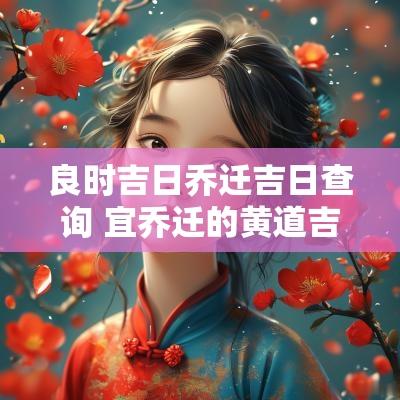 良时吉日乔迁吉日查询 宜乔迁的黄道吉日2025