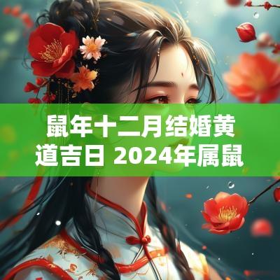 蛇年十二月结婚黄道吉日 2025年属鼠的结婚大利月黄道吉日