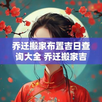 乔迁搬家布置吉日查询大全 乔迁搬家吉言