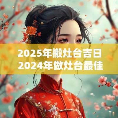 2025年搬灶台吉日 2025年做灶台最佳日子