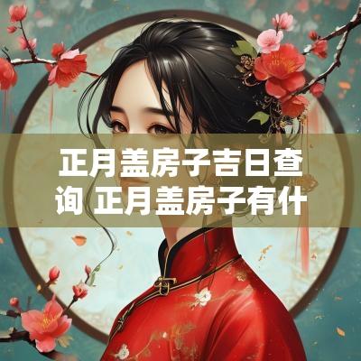 正月盖房子吉日查询 正月盖房子有什么讲究吗