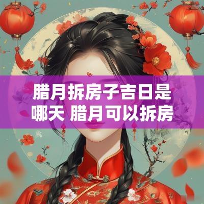 腊月拆房子吉日是哪天 腊月可以拆房子吗