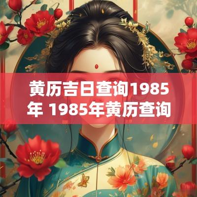 黄历吉日查询1985年 1985年黄历查询