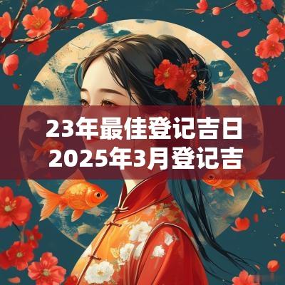23年最佳登记吉日 2025年3月登记吉日