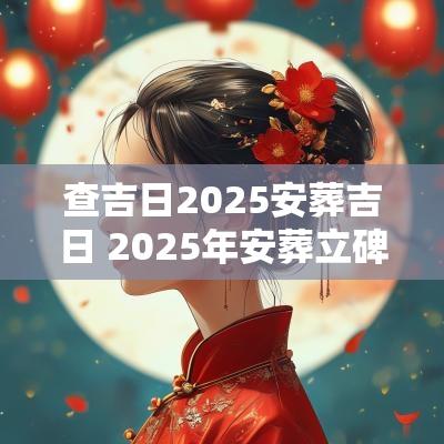 查吉日2025安葬吉日 2025年安葬立碑黄道吉日
