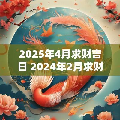2025年4月求财吉日 2025年2月求财吉日有哪些