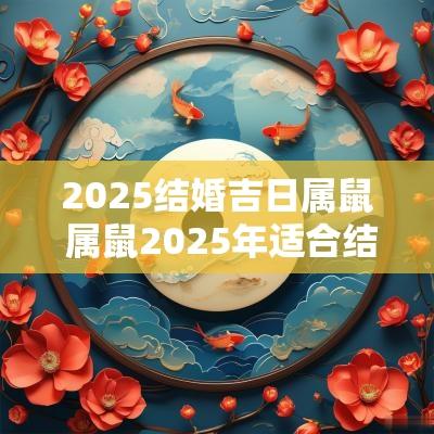 2025结婚吉日属鼠 属鼠2025年适合结婚吗
