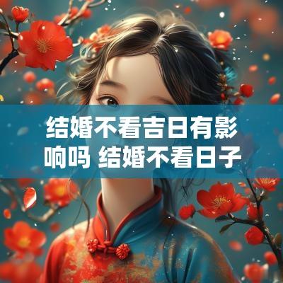 结婚不看吉日有影响吗 结婚不看日子会怎么样