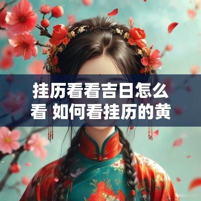挂历看看吉日怎么看 如何看挂历的黄道吉日