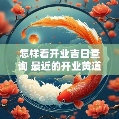 怎样看开业吉日查询 最近的开业黄道吉日查询