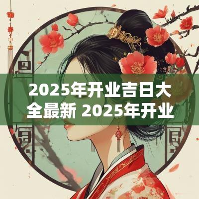 2025年开业吉日大全最新 2025年开业吉日大全最新查询