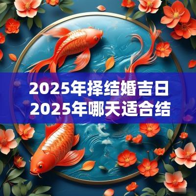 2025年择结婚吉日 2025年哪天适合结婚