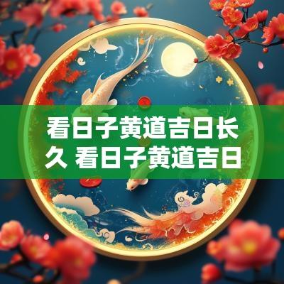 看日子黄道吉日长久 看日子黄道吉日