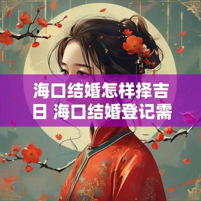 海口结婚怎样择吉日 海口结婚登记需要什么手续和材料