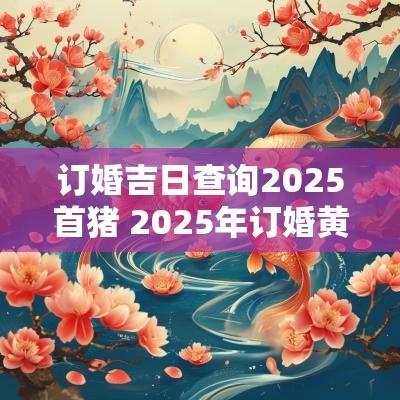 订婚吉日查询2025首猪 2025年订婚黄道吉日生辰八字