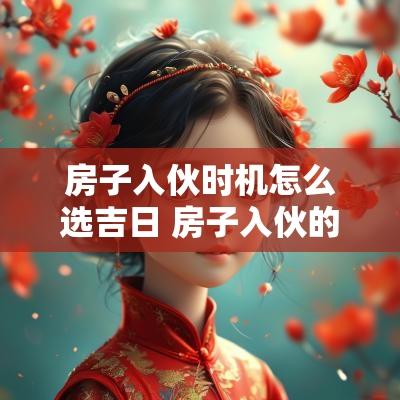 房子入伙时机怎么选吉日 房子入伙的吉祥语
