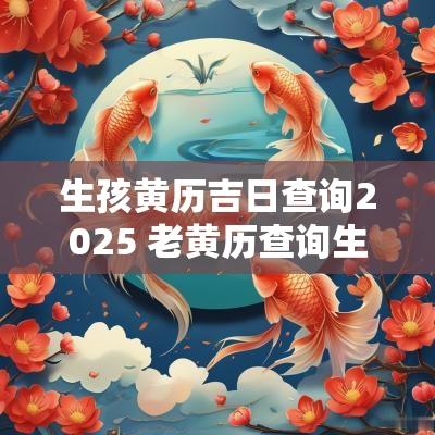 生孩黄历吉日查询2025 老黄历查询生孩子2025年的吉日