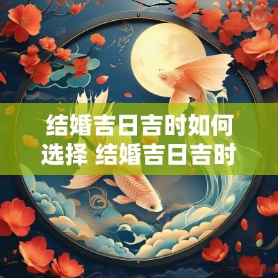 结婚吉日吉时如何选择 结婚吉日吉时如何选择最好