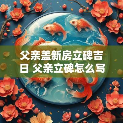 父亲盖新房立碑吉日 父亲立碑怎么写