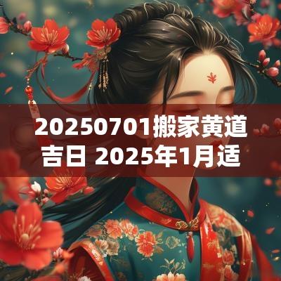 20250701搬家黄道吉日 2025年1月适合搬家的日子有哪些