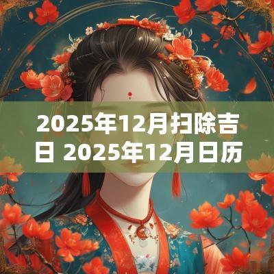 2025年12月扫除吉日 2025年12月日历