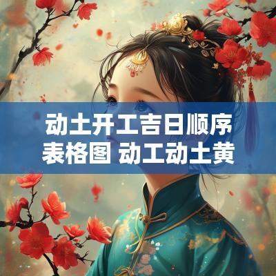 动土开工吉日顺序表格图 动工动土黄道吉日2025