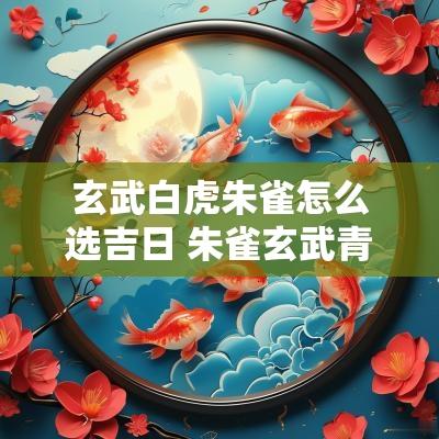 玄武白虎朱雀怎么选吉日 朱雀玄武青龙白虎方位怎么判断