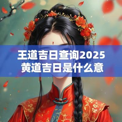 王道吉日查询2025 黄道吉日是什么意思