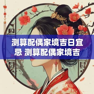 测算配偶家境吉日宜忌 测算配偶家境吉日宜忌怎么算