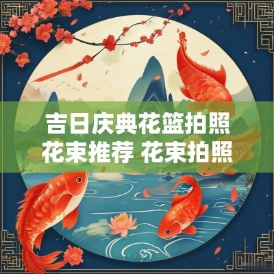吉日庆典花篮拍照花束推荐 花束拍照文案