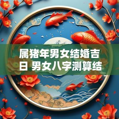 属猪年男女结婚吉日 男女八字测算结婚吉日