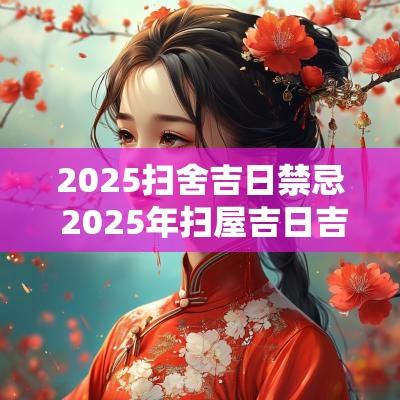 2025扫舍吉日禁忌 2025年扫屋吉日吉时