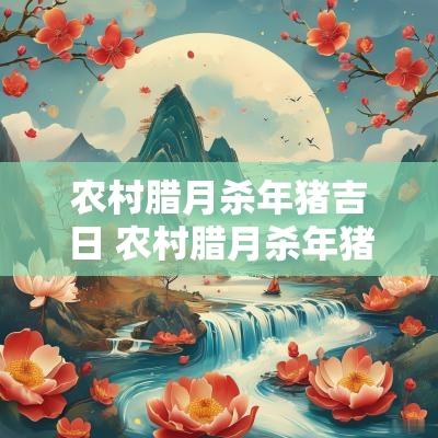 农村腊月杀年猪吉日 农村腊月杀年猪吉日有哪些