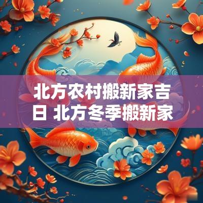 北方农村搬新家吉日 北方冬季搬新家吉日时间