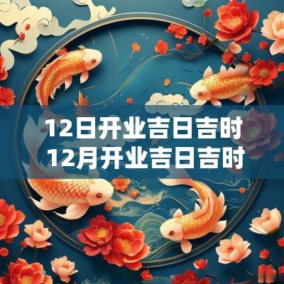 12日开业吉日吉时 12月开业吉日吉时查询