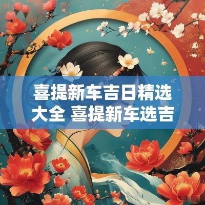 喜提新车吉日精选大全 喜提新车选吉日该怎么选2025年