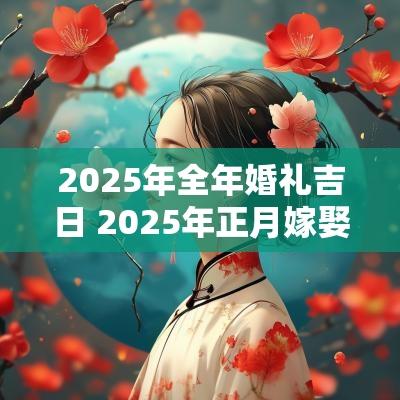 2025年全年婚礼吉日 2025年正月嫁娶吉日