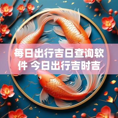 每日出行吉日查询软件 今日出行吉时吉日查询