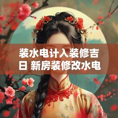 装水电计入装修吉日 新房装修改水电吉日