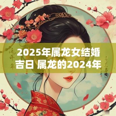 2025年属龙女结婚吉日 属龙的2025年能结婚吗女