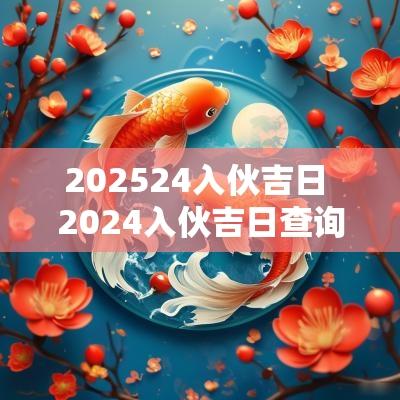 202524入伙吉日 2025入伙吉日查询