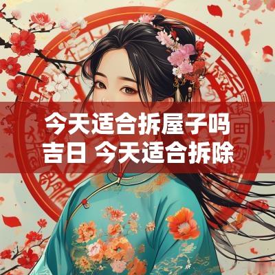 今天适合拆屋子吗吉日 今天适合拆除旧房吗