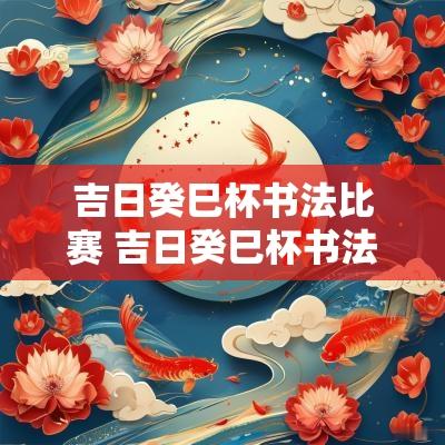 吉日癸巳杯书法比赛 吉日癸巳杯书法赛入选名单