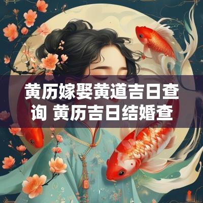 黄历嫁娶黄道吉日查询 黄历吉日结婚查询