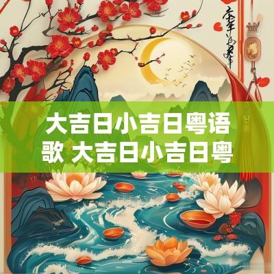 大吉日小吉日粤语歌 大吉日小吉日粤语歌词